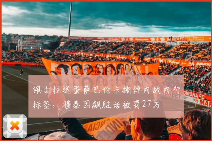 佩古拉送蛋萨巴伦卡撕掉内战内行标签，穆泰因飙脏话被罚27万