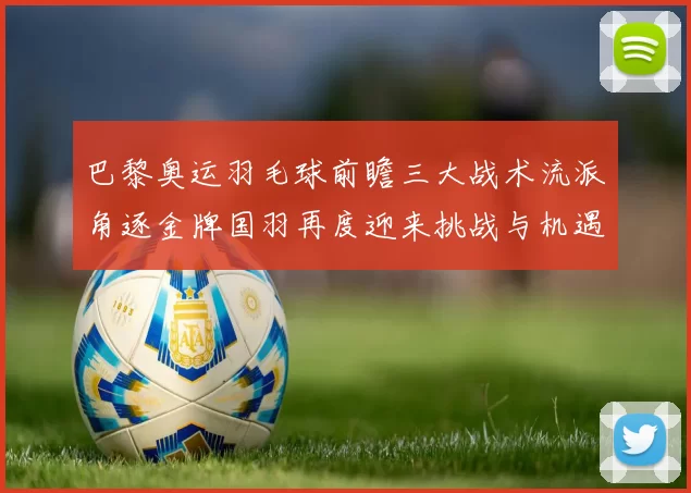 巴黎奥运羽毛球前瞻三大战术流派角逐金牌国羽再度迎来挑战与机遇